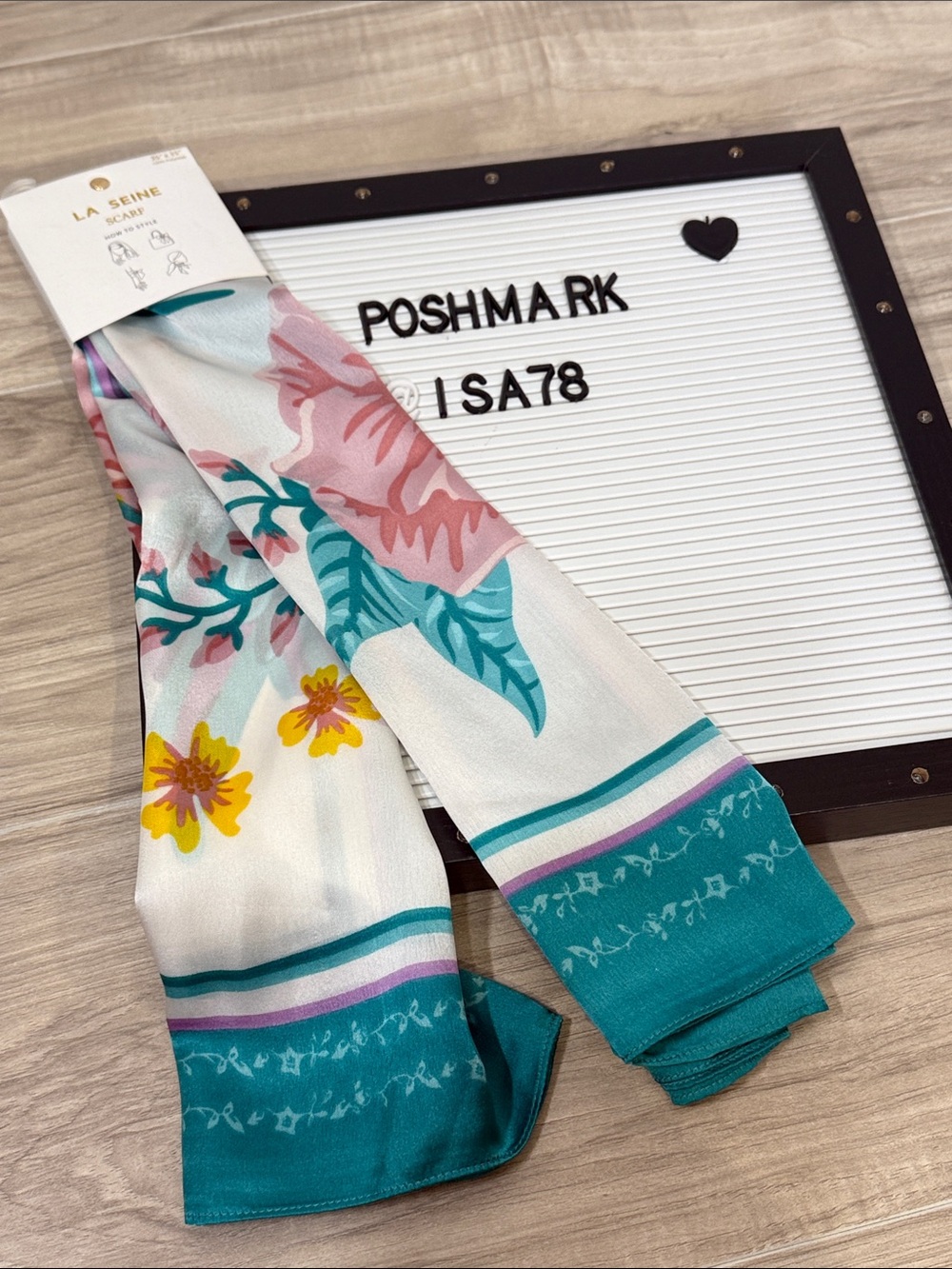 LA SEINE Floral Scarf Bandeau
